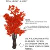 artificial japanese red maple tree