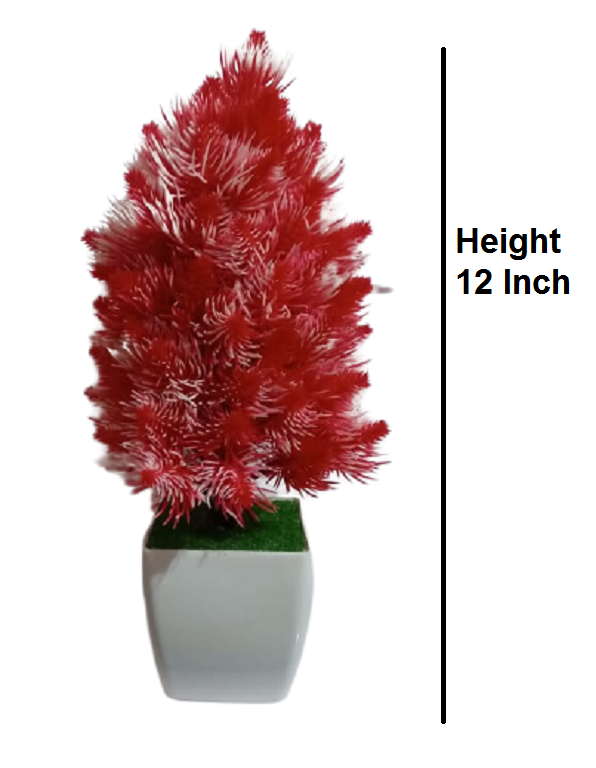 Buy Dn Enterprises Red Bonsai Artificial Tree Plant With Pot For Home Decor  Mini Decorative Office Gift, 20 X 8 Inch Online at Best Prices in India -  JioMart.