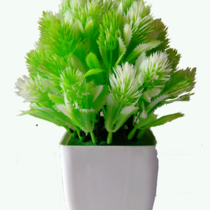 Kaykon Cute Mini Artificial Bonsai White Plant with Pot for Home Decor – 6 Inch/15 cm