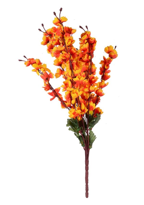 Artificial golden orchid flower bunch