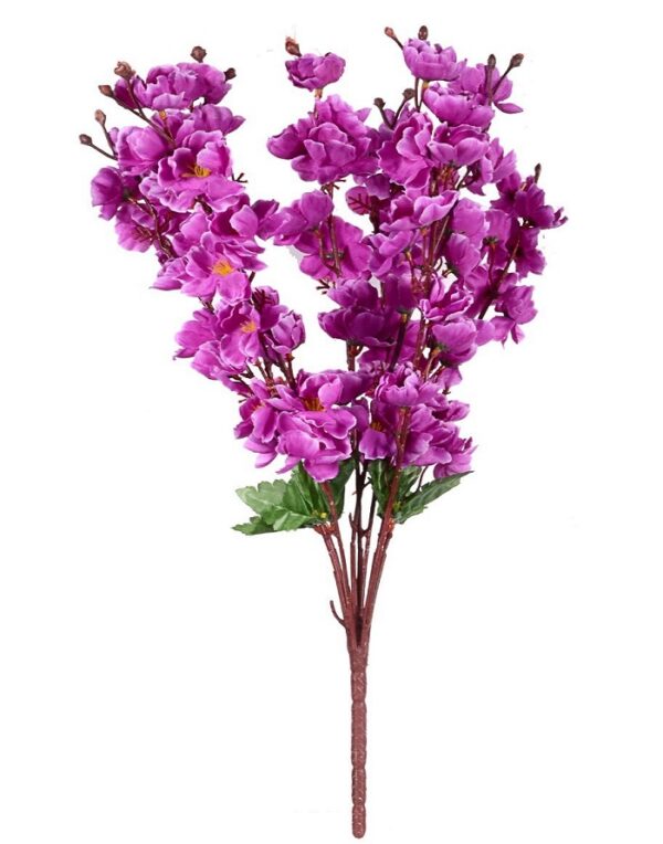 Artificial purple bunch for vase
