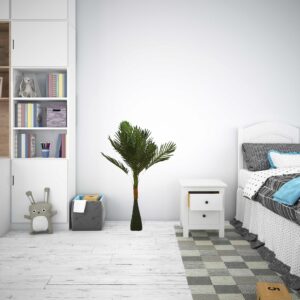 KAYKON Artificial Palm Tree Plant For Home Decor Office Decor(Green) – 100 cm