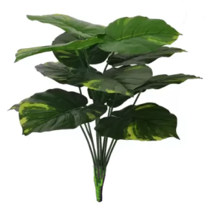 KAYKON Artificial Plant Money Plant 12 Branch Natural Looking Bunch for Home Decor Office Decor – 45 CM