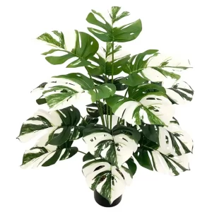 KAYKON Artificial Plant Without Pot For Home Decoration Indoor Plants 18 Branches – 75cm – SUPERB QUALITY – White