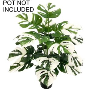 KAYKON Artificial Plant Without Pot For Home Decoration Indoor Plants 18 Branches – 75cm – SUPERB QUALITY – White