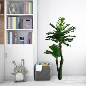 Kaykon 6 feet Artificial Plant Big Areca Palm Green Tree Without Pot Indoor Plants for Luxury Homes Office Suites