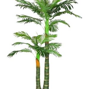 KOONIV Artificial Plant Big Areca Palm Green Tree Without Pot Indoor Outdoor Plant for Home Hotel Office Decor Housewarming Gift