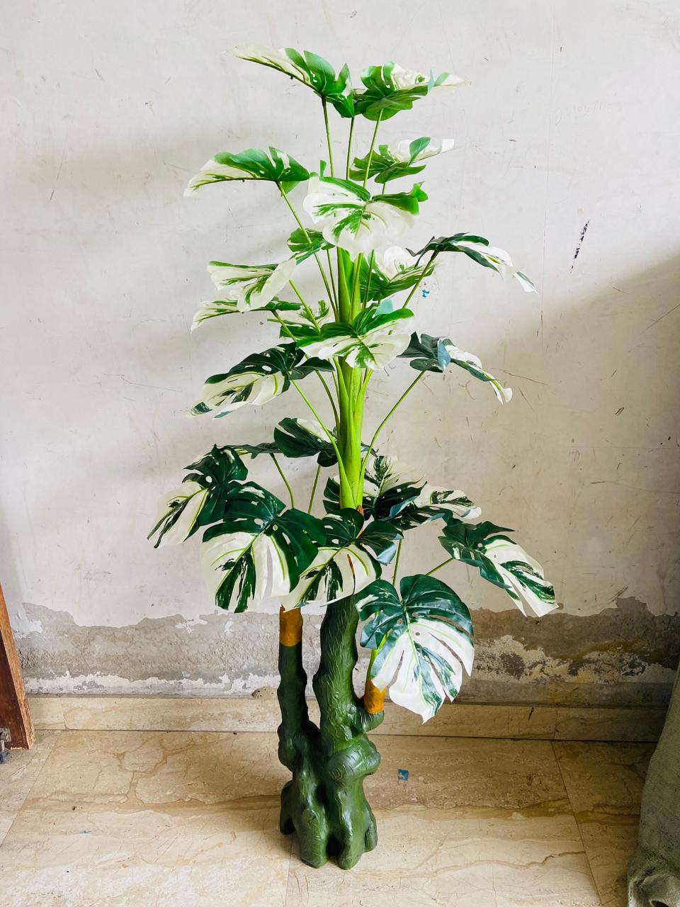 artificial white money plant tall tree