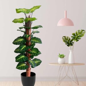 KAYKON Artificial Plant Big Jute Tree For Home Decor | Office | Hotel | Luxury Farmhouse | House warming gift – 5 Feet Without Vase