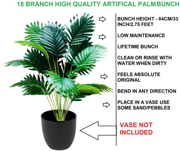 ARTIFICIAL ARECA PALM PLANT BUNCH FOR VASE