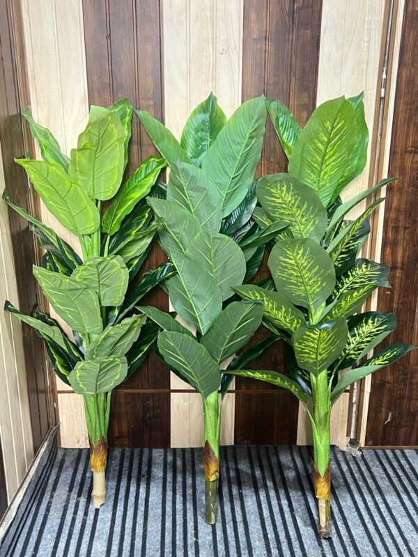 KOONIV 5 Feet Artificial Tree Realistic 21 Leaves For Indoor Outdoor Decor Housewarming Gift - Green - Image 2