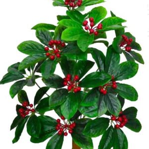 KAYKON Artificial Plant Cherry Tree For Decor and Gifting (90 cm, Green)