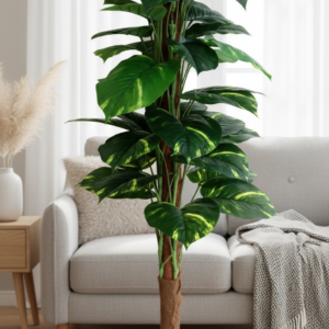 KAYKON Artificial Plant Big Jute Tree With 36 Branch For Home Decor & Housewarming Gift Without Vase