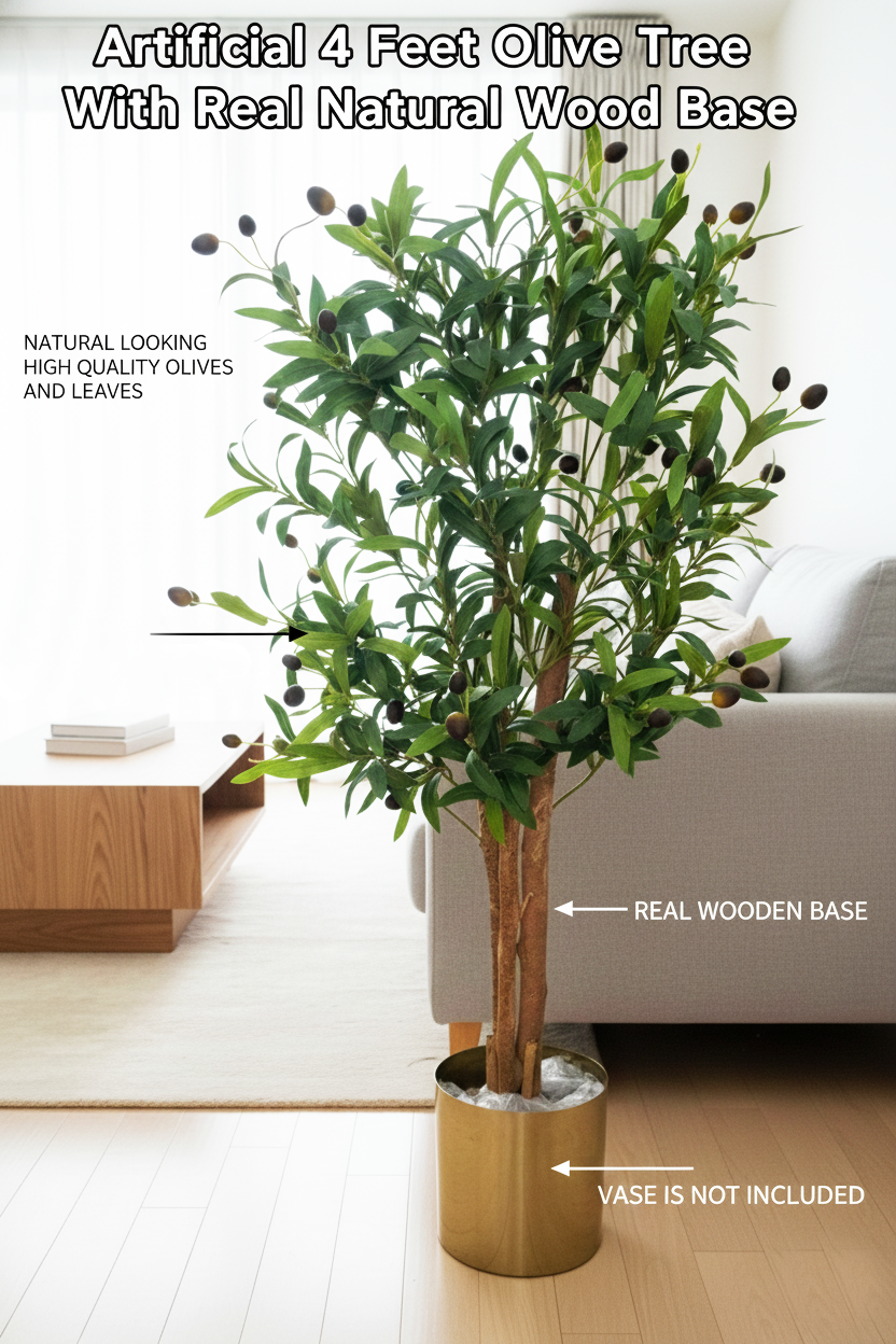 big artifical olive tree