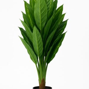 KAYKON Artificial Plant 4.5 Feet Tree with 21 Large Leaves