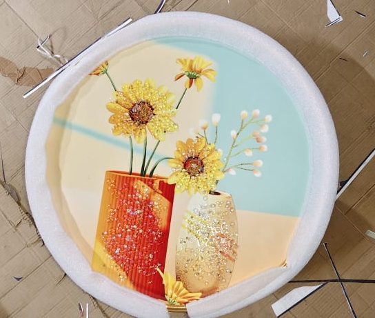 crystal led painting