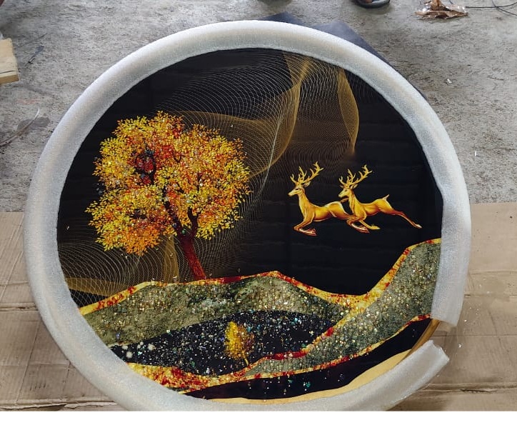 crystal led painting