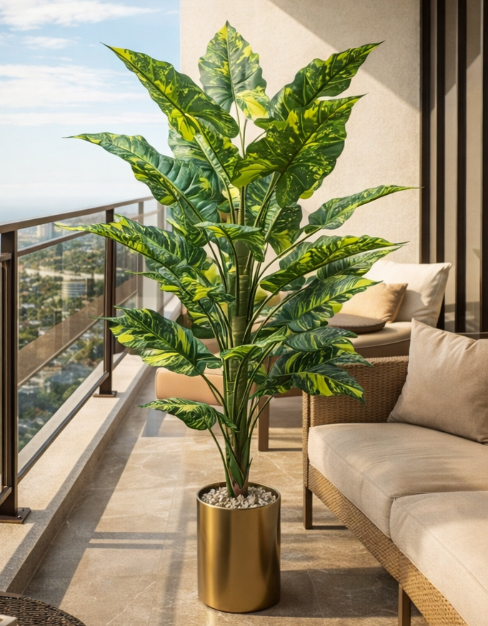 artificial monstera tree