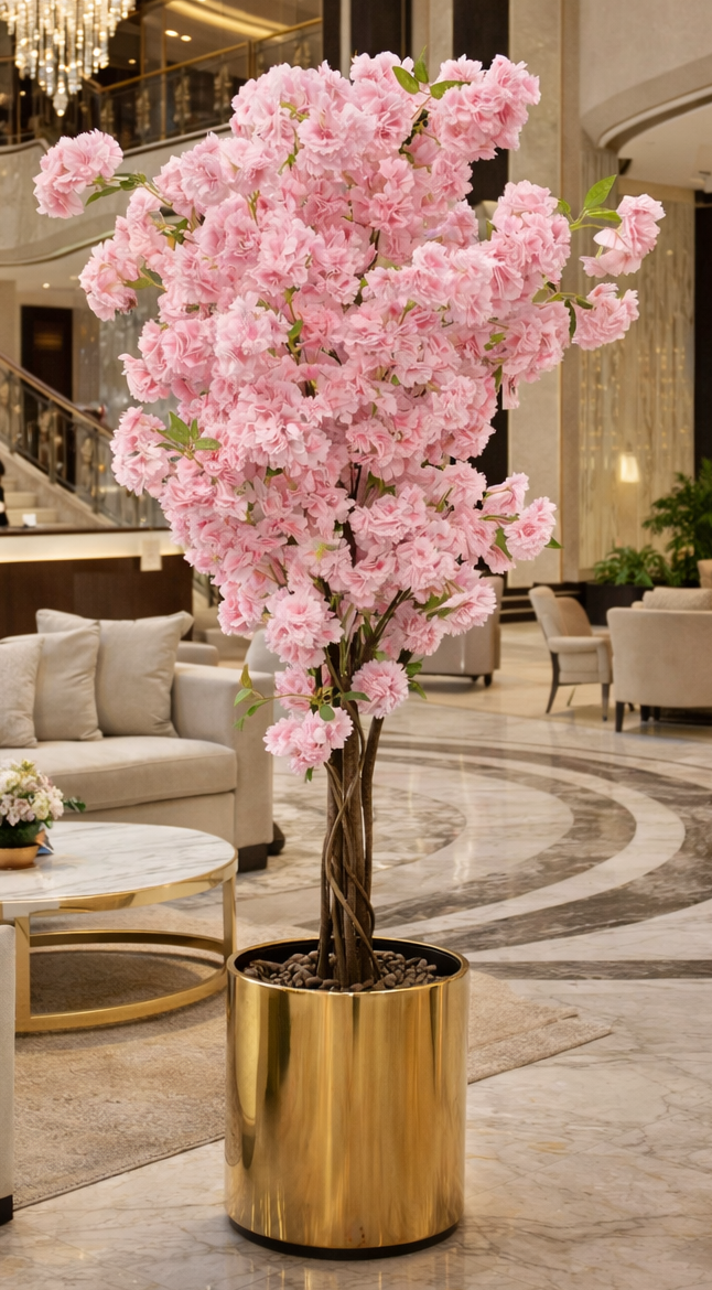 Artificial Pink Flower Tree